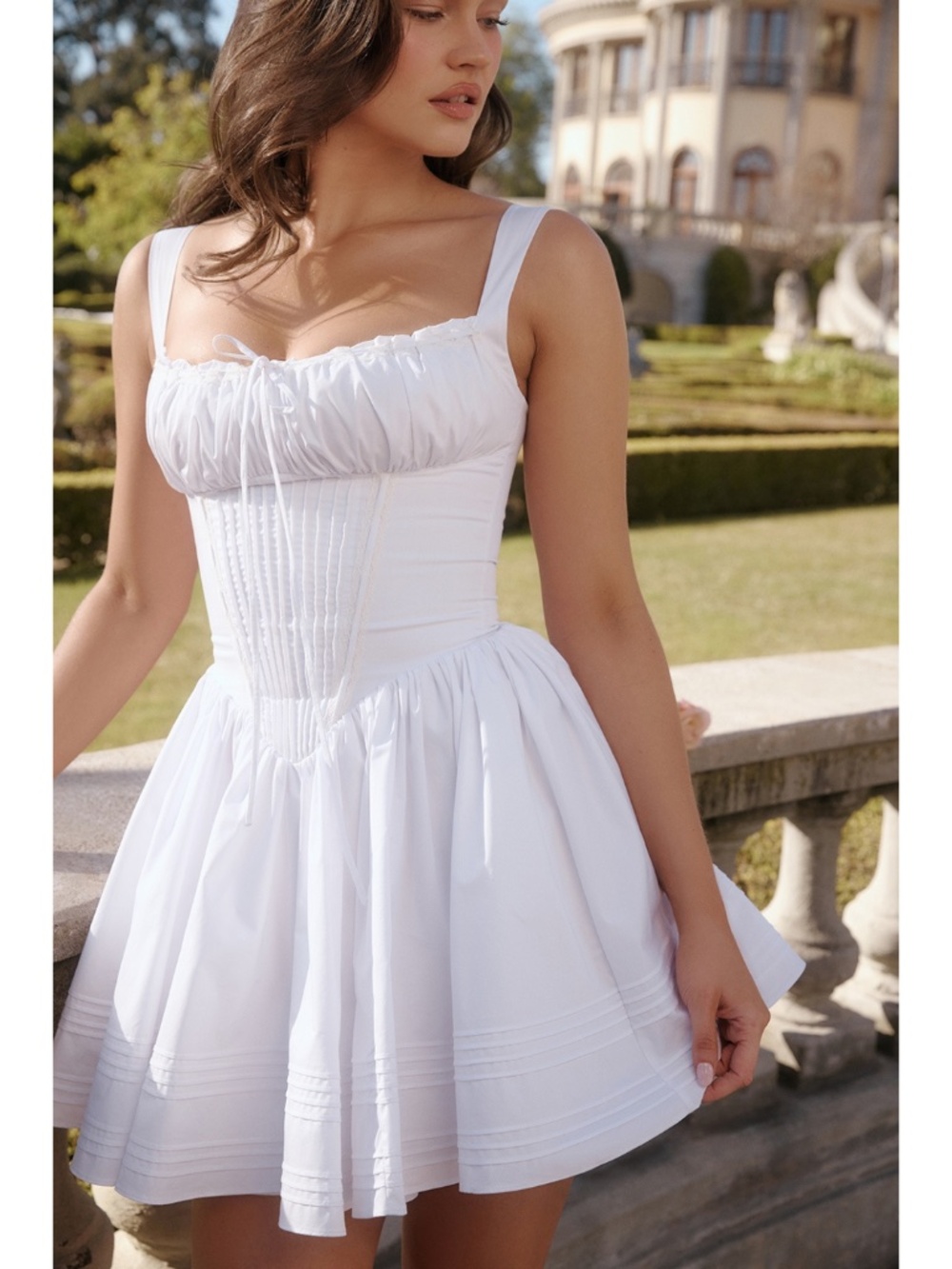NEW House of CB Natassia Dress White Medium - Picture 4 of 17